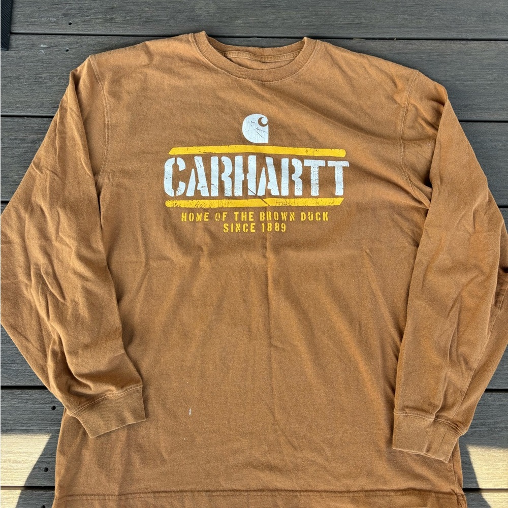 Carhartt Men's Tan Long Sleeve Tee